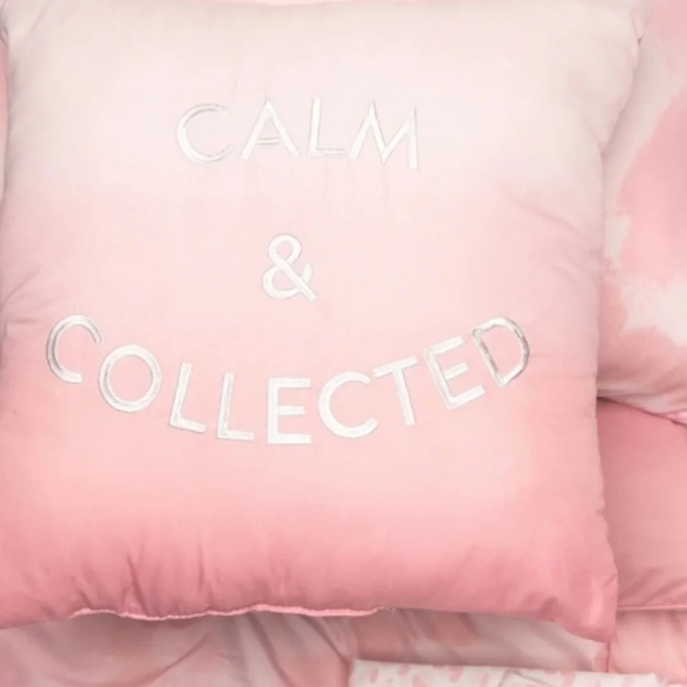 BCBG 8-PIECE BED IN A BAG SET, Queen, Calm & Collected,Pink,Retail $195.00 USD